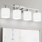 Bathroom Lights Over Mirror Brushed Nickel, Anti-Rust 4-Light Bathroom Vanity by Dekang