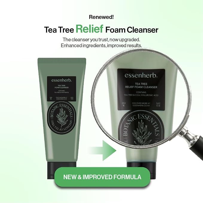 TeaTree relief Foam Cleanser -Gentle Face Wash - Image 2