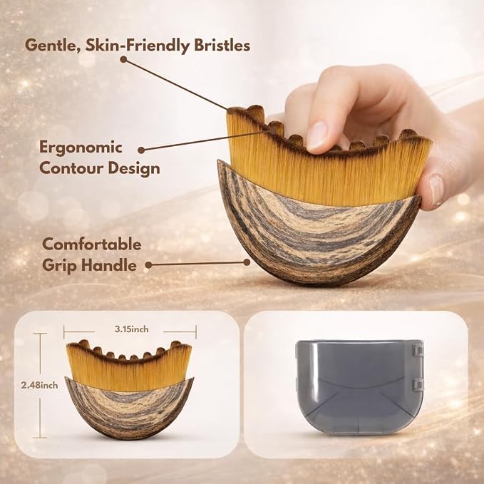 2PCS Lymphatic Contour Face Brush, Ergonomically Designed to Fit The Skin - Image 5