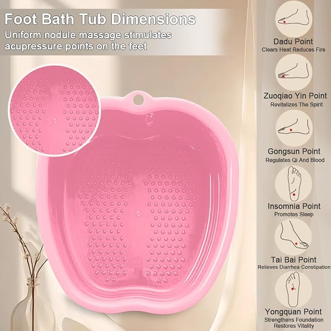 Foot Soaking Tub Large Size Foot Basin Sturdy Soaking Feet Bucket Massager Tub - Image 4