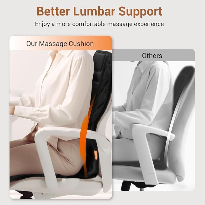 CARSHION Back Massager with Heat, Heated Seat Cover Cushion with 5 Vibrating - Image 9