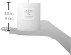 Aroma Naturals Patchouli and Frankincense Essential Oil White Scented Pillar - Image 3