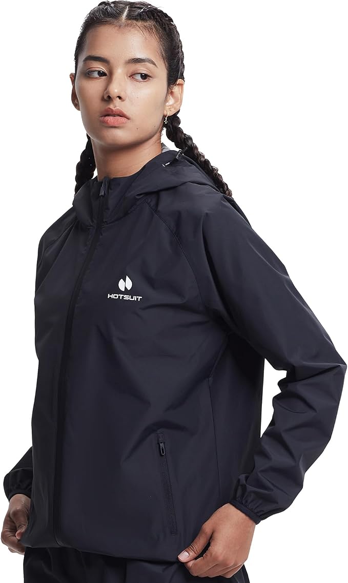 HOTSUIT Sauna Suit Women Machine Washable Sweat Sauna Jacket Pants Anti Rip - Image 3
