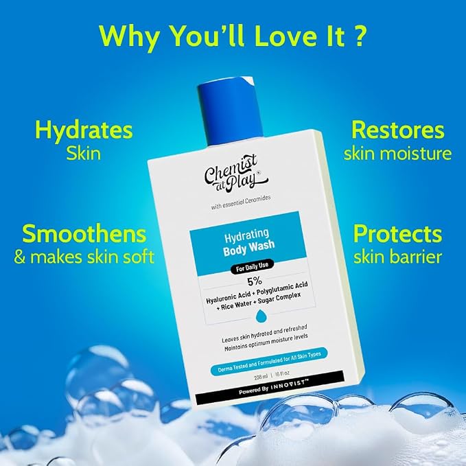 Chemist at Play Hydrating Body Wash |With 5% Hyaluronic Acid Bodywash - Image 6