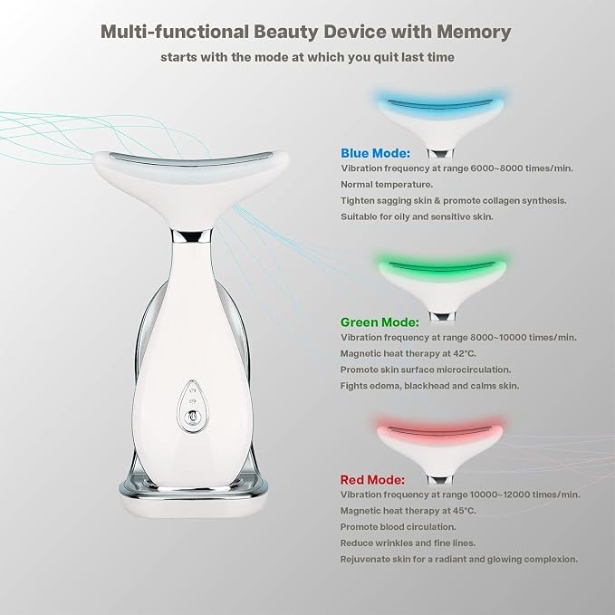 VRAIKO Lily Neck Face Massager, Face Sculpting Tool, Skin Rejuvenation Device - Image 2