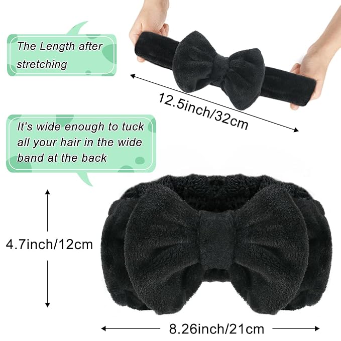 Shintop Spa Headband, Soft Carol Fleece Makeup Headband - Image 2