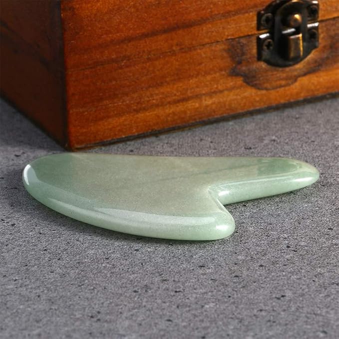 Gua Sha Facials Tools for Jaw Massage Tools Board Natural Jade Stone for SPA - Image 6