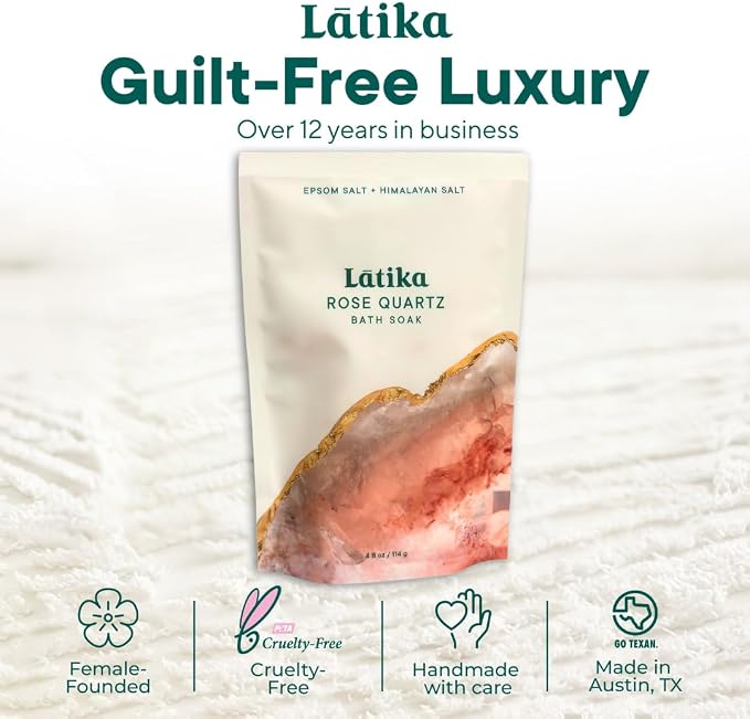 Latika Geode-Inspired Bath Soak Single Pack- Rose Quartz - Image 7