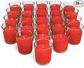 Simply Soson Apple Spiced Fall Scented Votive Candles, Bulk Set of 24 Red by SimplySoson