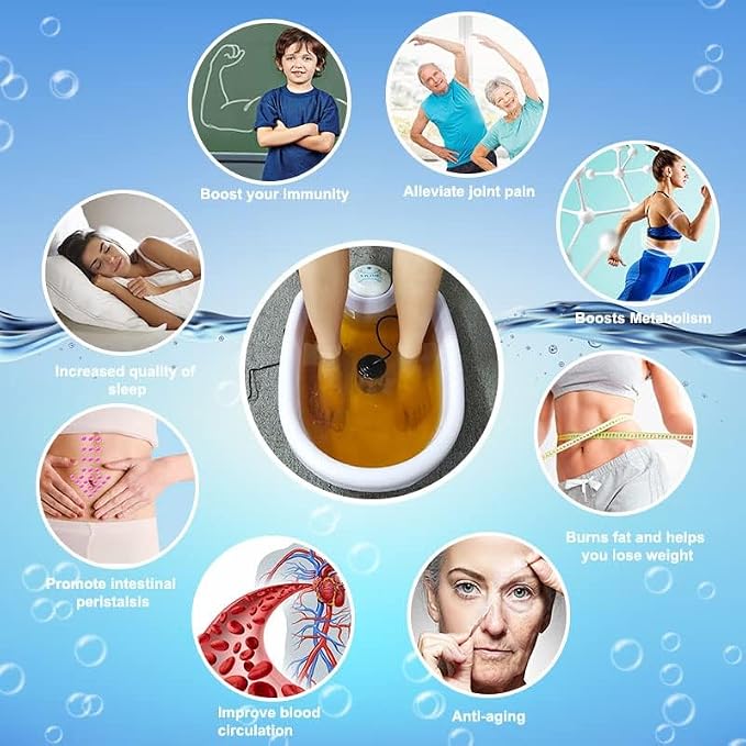 Ionic Foot Bath Detox Machine, Portable Pedicure Spa Bath Massager, Feet - Image 2