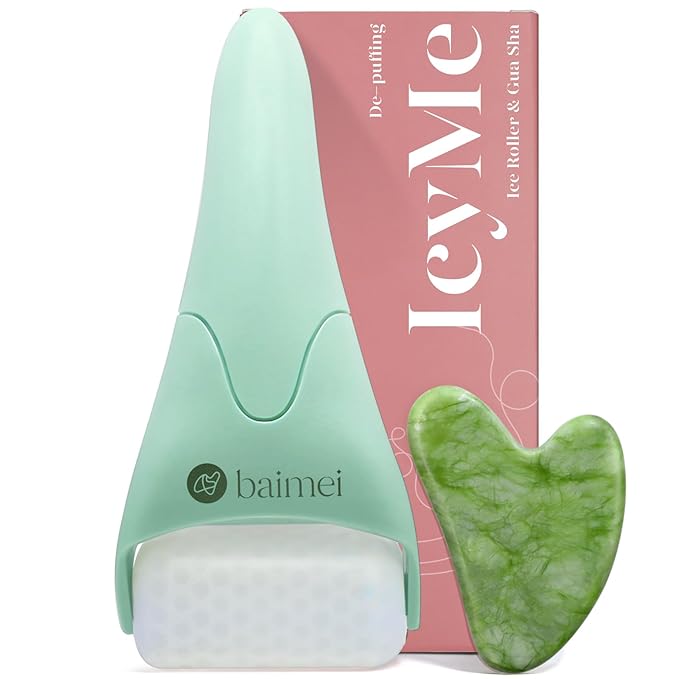 BAIMEI IcyMe Cryotherapy Ice Roller and Gua Sha Facial Tools Reduces Puffiness by BAIMEI