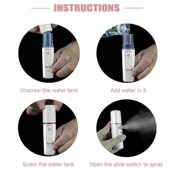 Nano Facial Mister Moisturizing Atomization Humidifier Cool Mist Facial Steamer - Image 4