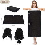 SUNLAND Microfiber Hair Towels Anti Frizz Hair Drying Towel Super Absorbent - Image 5