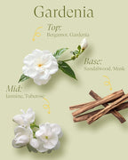 M&SENSE Two-Wicks Gardenia Scented Candles 12oz, 2 Wick Soy Spring Soy Candle - Image 2