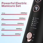 AOMEES Electric Nail File Kit, Rechargeable Professional Manicure Pedicure Kit - Image 5