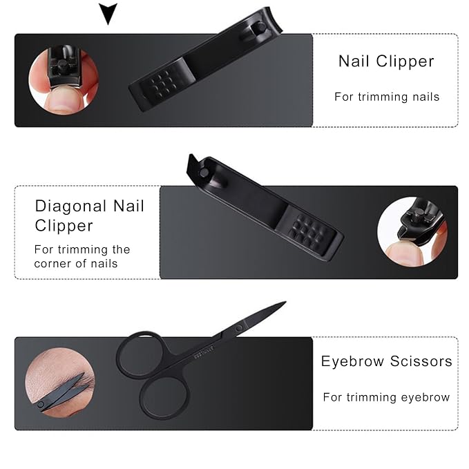 Nail Clipper & Grooming Set, 10-Piece Manicure Set, Nail Care Kit - Image 5