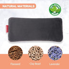 Lavender Weighted Eye Pillow for Yoga, Microwavable Moist Heat Eye Compress - Image 3