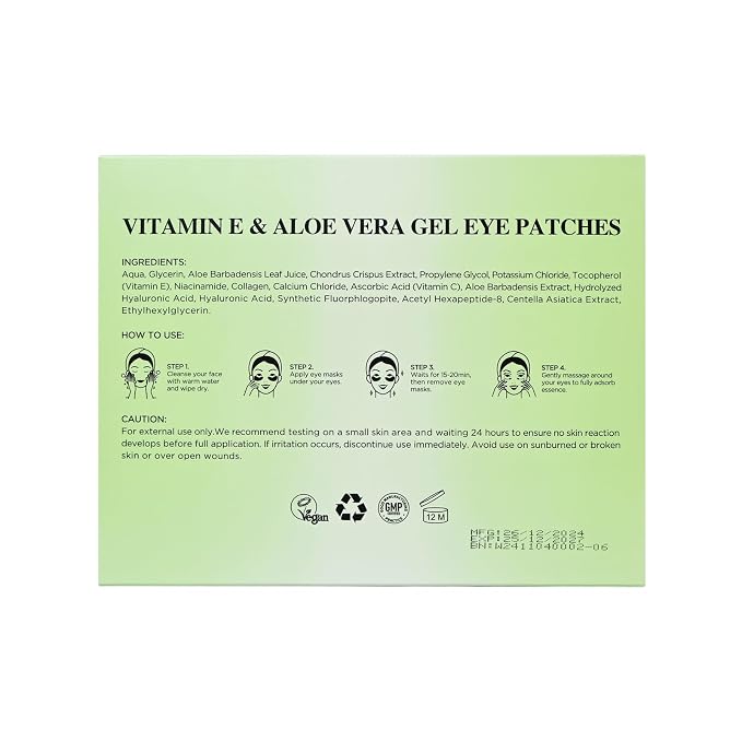 Yeokoe Under Eye Patches for Dark Circles, Puffy Eyes, 20 Pairs Face Masks - Image 9