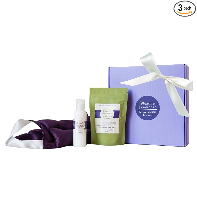 Victoria's Lavender Neck Wrap Gift Set by VictoriasLavender