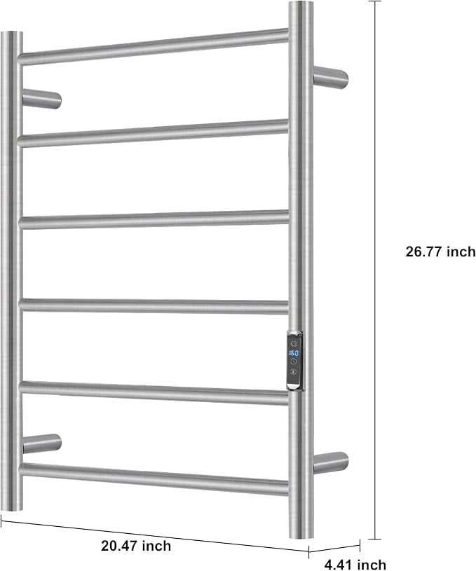 Heated Towel Racks for Bathroom, Wall Mounted Electric Towel Warmer Racks - Image 4