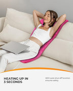 CooCoCo Pink Heating Pad for Period Cramps, FSA Eligible Cute Heated Pad - Image 6