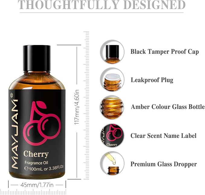 MAYJAM 100ML/3.38FL.OZ Cherry Fragrance Oils - Image 8