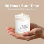 Orange Blossom Candles for Home Scented, Natural Soy Wax Aromatherapy Non Toxic - Image 4