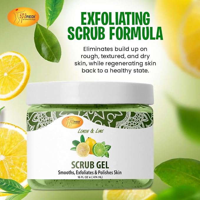 SPA REDI – Exfoliating Scrub Pumice Gel, Lemon & Lime, 16 Oz - Image 6