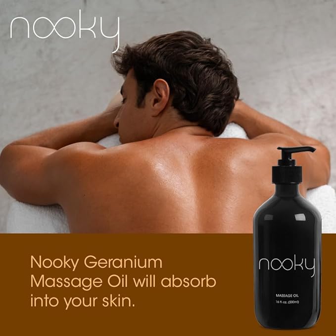 Nooky Massage Oil with Premium Natural Ingredients. Relaxing Essential and - Image 4