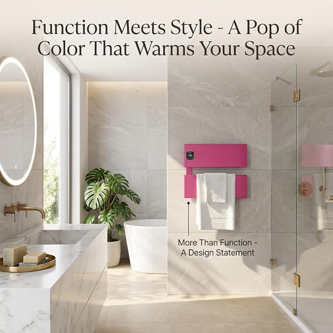Electric Towel Warmer, Heated Towel Rack - Image 2