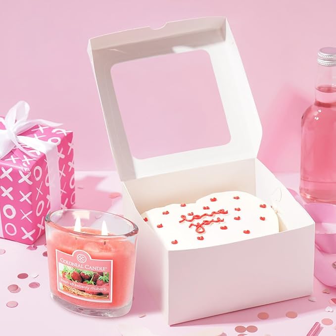 Colonial Candle Fresh Strawberry Rhubarb Scented Jar Candle, 2 Wick, 3.5 oz - Image 8