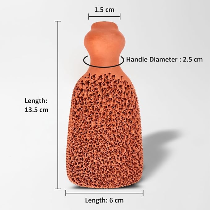 BEAUTICONE 100% Natural Terracotta Pumice Stone - Image 7