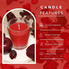 Simply Soson Apple Spiced Fall Scented Votive Candles, Bulk Set of 24 Red - Image 3