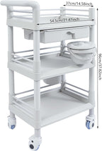 Salon Storage Cart, 3 Tier Rolling Beauty Organizer - Image 2