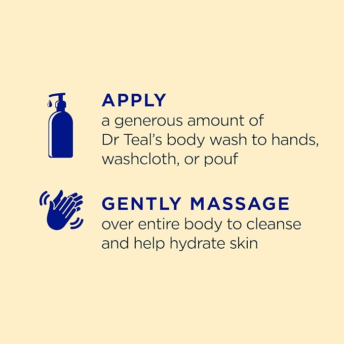 Dr Teal's Body Wash with Prebiotic Lemon Balm, Sage & Thyme Essential Oils - Image 5
