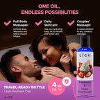 Lick Strawberries and Cream Flavored Massage Oil – Romantic, Body Safe - Image 7