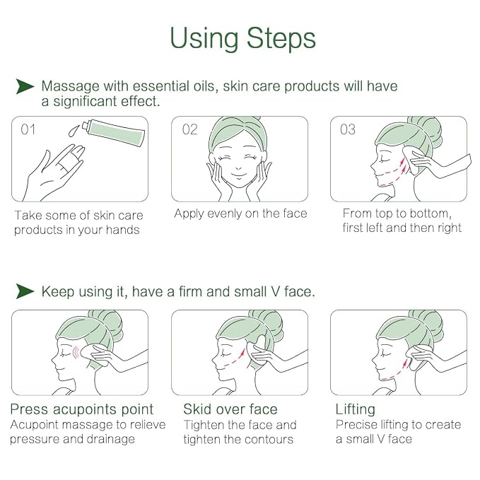 Gua Sha Facial Tools Stone Massage GuaSha Tool - Image 4