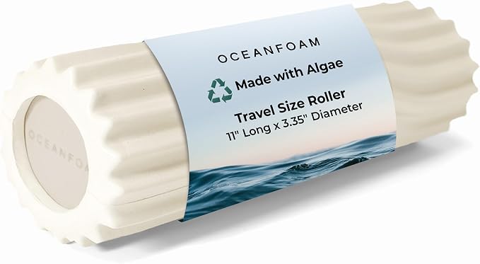 Oceanfoam Ripple Travel Foam Roller Firm Mini Foam Roller by Oceanfoam
