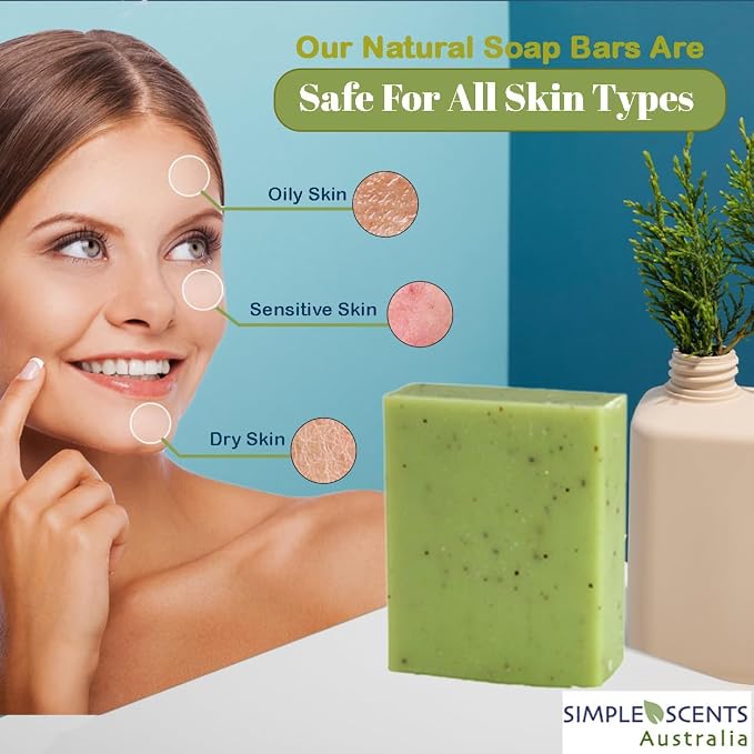 Simple Scents Australia Lemon Myrtle Scented Natural Soap Bars, 3.5oz - Image 5