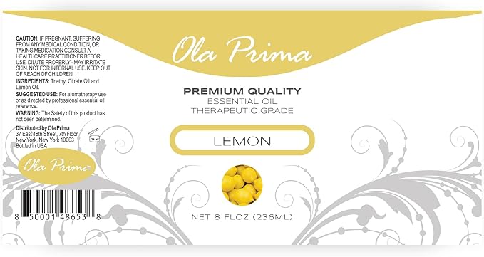 Ola Prima Pure Lemon Essential Oil – - Image 2