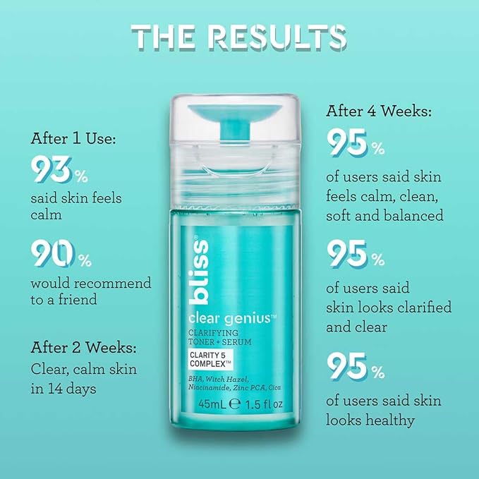 Bliss Clear Genius Clarifying Toner + Serum - Image 6