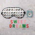 Silk Brown White Horse Eye Mask Animal Design, Adjustable Strap - Image 6