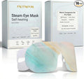 16 Packs Self Heating Steam Eye Masks: Disposable Moist Warm Compress by FACEMOON