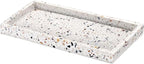 Luxspire Bathroom Vanity Tray, 8 x 4 inch Resin Kitchen Sink Tray by Luxspire