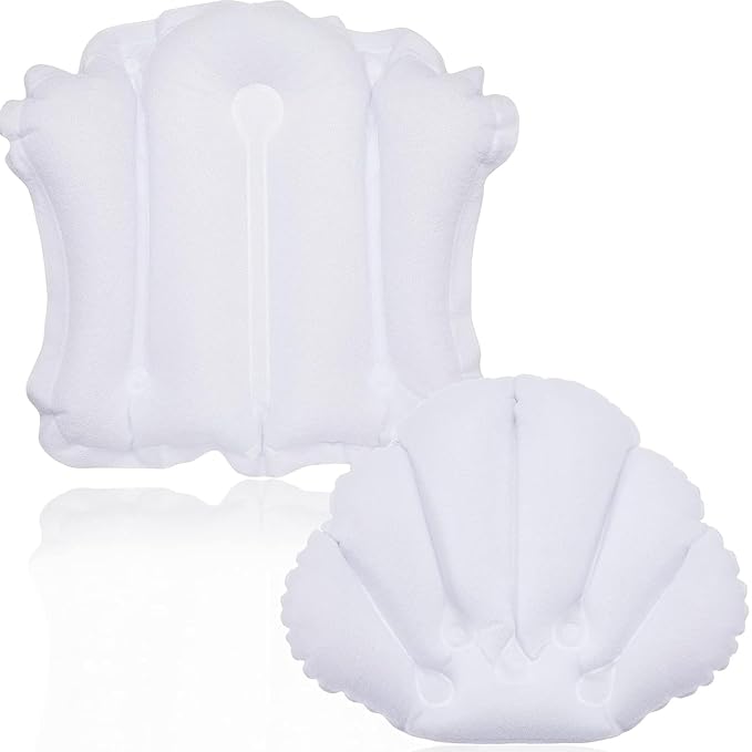 Jetec 2 Pcs Inflatable Bath Pillow - Image 2