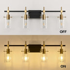 SOLFART Farmhouse Brass Bathroom Vanity Lights fixtures Over Mirror Vintage - Image 6