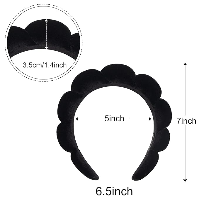 Ayesha Spa Headband for Women Sponge Headband for Washing Face Clouds Soft - Image 6