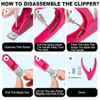 Pink Adjustable Nail Clippers - Image 8