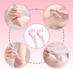 2Pcs Pink Head Massager Scalp Tool, Gua Sha Scalp Massager & Comb - Image 3