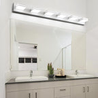 SineRise LED Modern Bathroom Vanity Light Fixtures, Matte White Modern Acrylic - Image 6